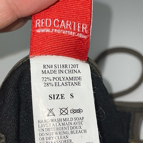 Red Carter Studded Triangle Bikini Top Green S - Picture 9 of 10